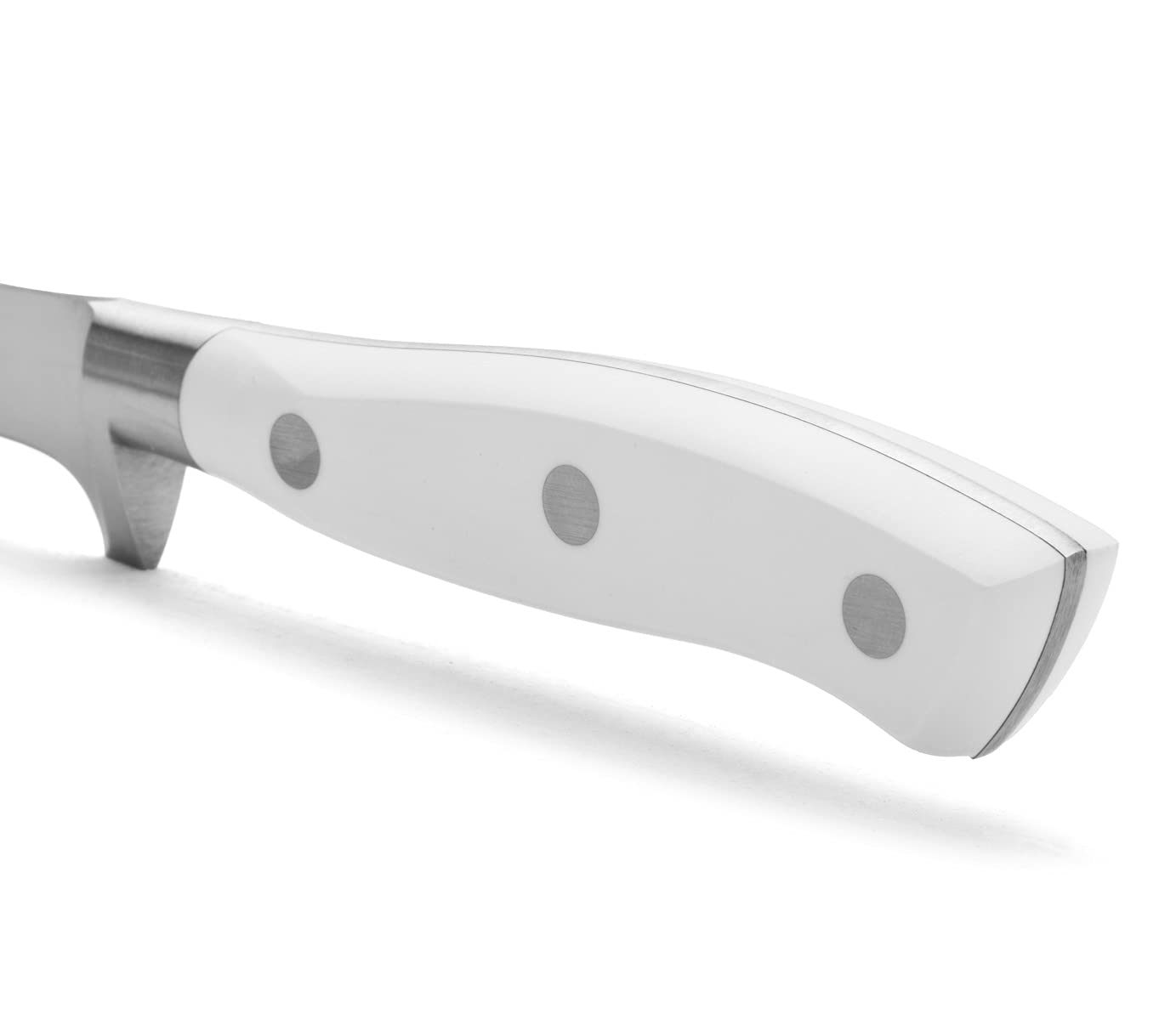 Arcos Cuchillo deshuesador Acero Inoxidable Nitrum 130 mm Profesional para cortar huesos carne Mango ergonómico polipropileno Serie Riviera Blanc