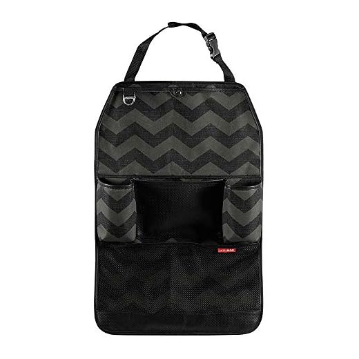 Skip Hop Back Seat Car Organizer, Style Driven, Black