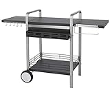 tepro Gasgrill Universal BBQ-Tisch, abklappbare Seitenablagen, Aufbewahrungskorb