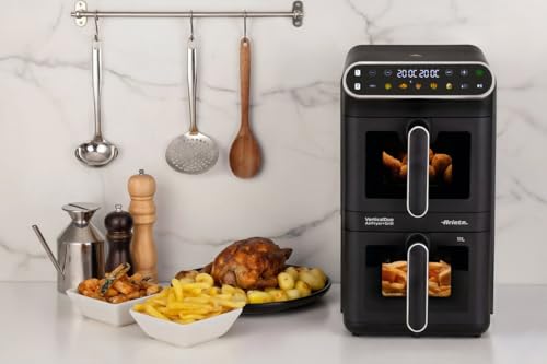 Ariete Friggitrice 4640 Air Fryer Vertical Duo Nero