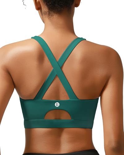 Image of RUNNING GIRL Sports Bra for Women High Support,Molded Cup Strappy Running Sports Bras with Sewn in Pads