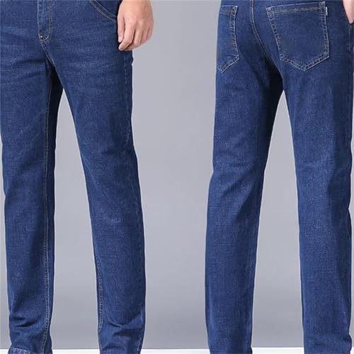 Men's Casual Jeans – Slim Straight Stretch High-Waisted Comfortable Denim Pants2