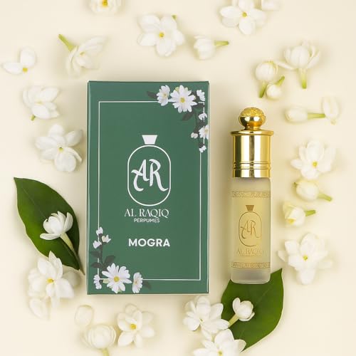 Image of Mogra Attar, Jasmine & Creamy Fragrance Unisex Non-Alcoholic Long Lasting Attar for Men & Women - 6Ml