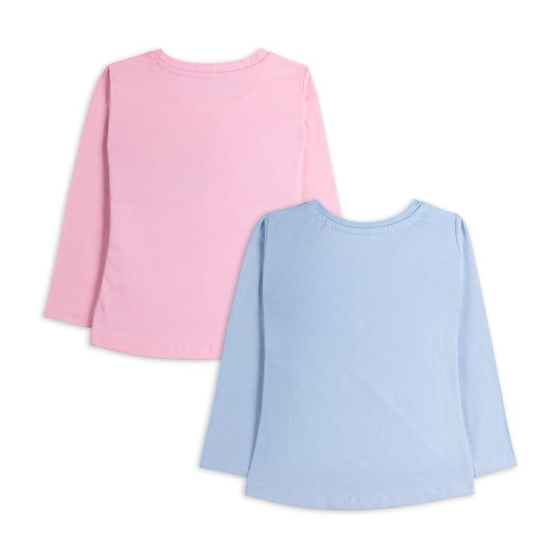 Image of Real Basics Girls Regular Fit Full Sleeves Tshirt (Pack of 2)