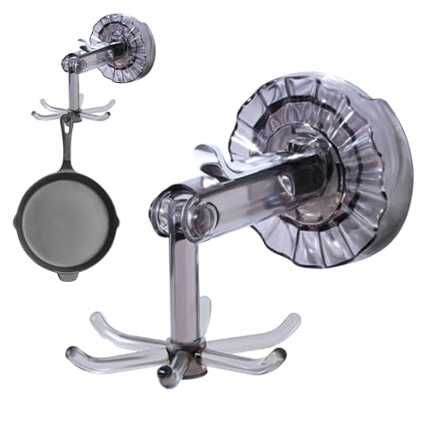 Gancio girevole, supporto per espositori – Portautensili appendiabiti – Stabile gancio autoadesivo multiuso multiuso – Gancio multifunzionale sotto l'armadio, porta utensili, gruccia appendiabiti