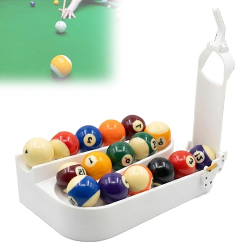 Support d'entraînement de billard amovible avec distributeur de balles fixe