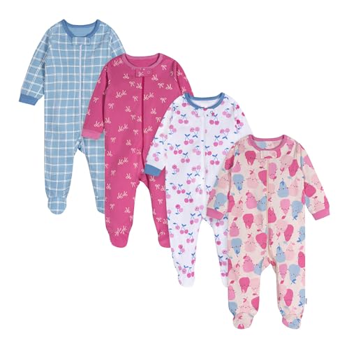 Image of ONESIES Brand Baby Boys Sleepers 4-Pack Footies and Toddler Set