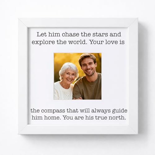 Gifts for Mom from Son - Long Distance Birthday Gift for Mother - Boy Mom Picture Frame...