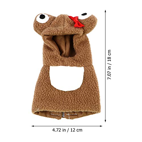 UKCOCO Pássaro Vôo Terno Papagaio Roupas de Inverno Lã Quente Fraldas Pássaro Fraldas Papagaio Capuz