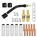 BIGAKSI 24 Tlg Verschleißteile Set für MIG/MAG MB15 Kontaktröhrchen Schweißzubehör 1 Brennerhals 10 Stromdüse M6 x 25 mm 5 Gasdüse konisch steckbar 2 Düsenstock mit Haltefeder und viele andere
