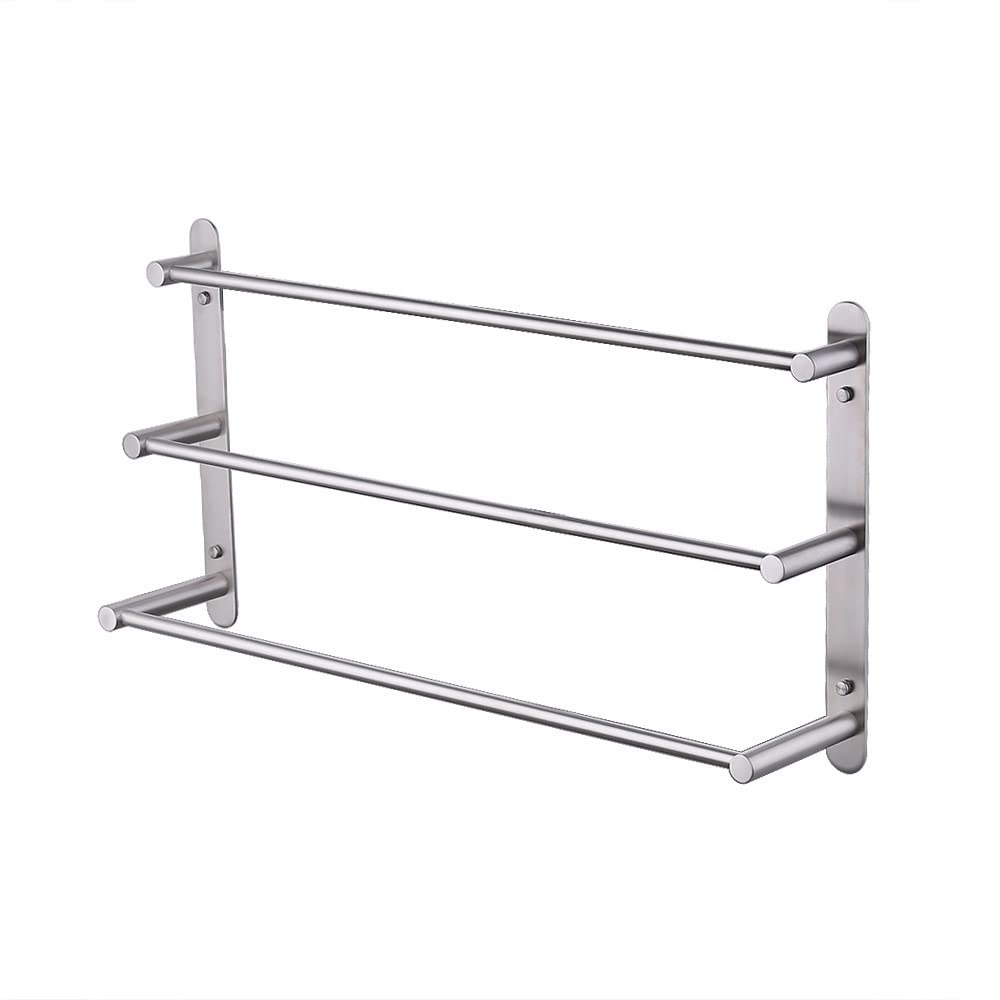 Estante colgante orden de acero inoxidable para toallero de baño de pared