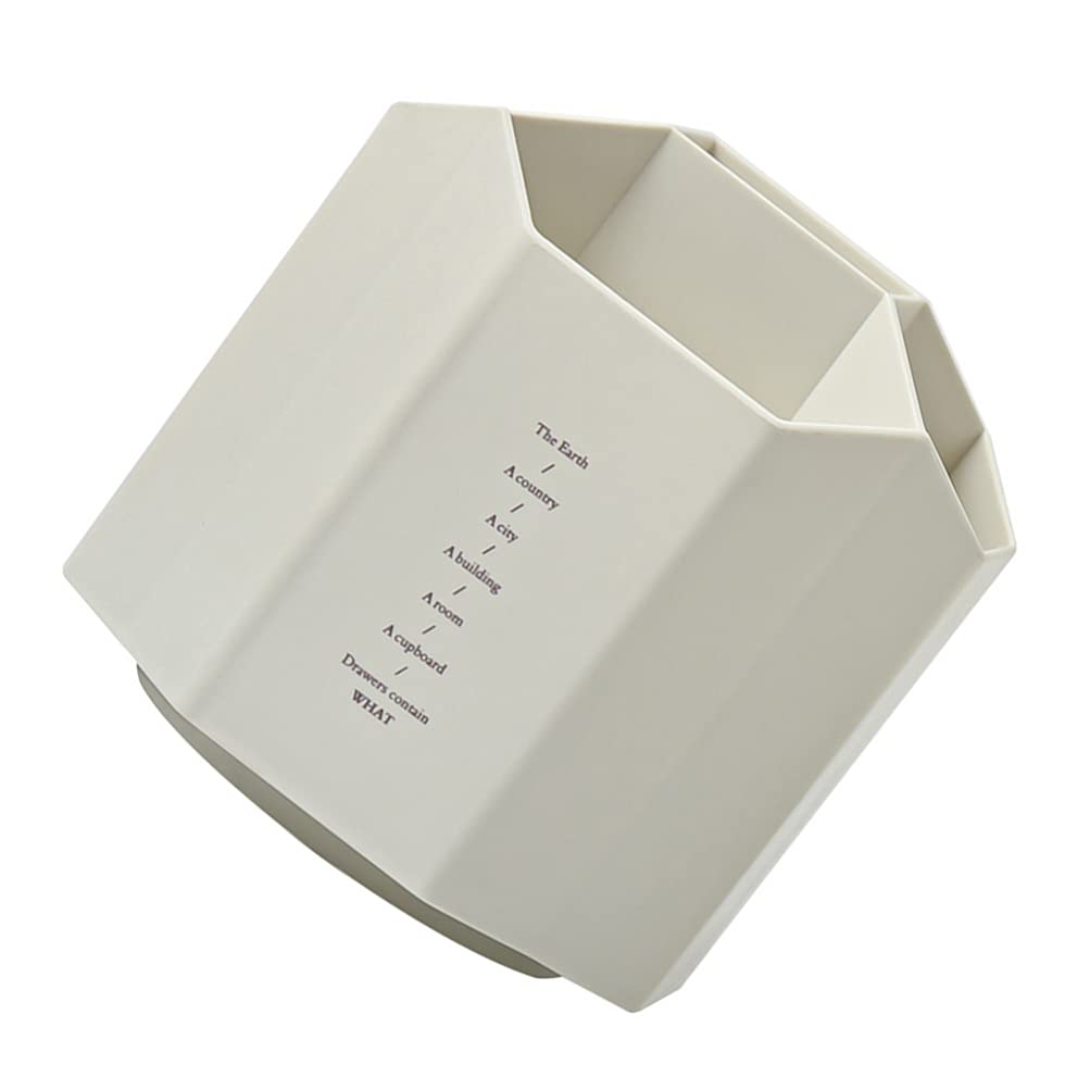 Porte-stylo Pot à crayons Papeterie Fournitures Organisateur de stockage Conteneur Enfants Crayons Ornement Conteneur Porte-stylo Bureau 360 degrés Rotation Crayon Organisateur Boîte de rangement Cont
