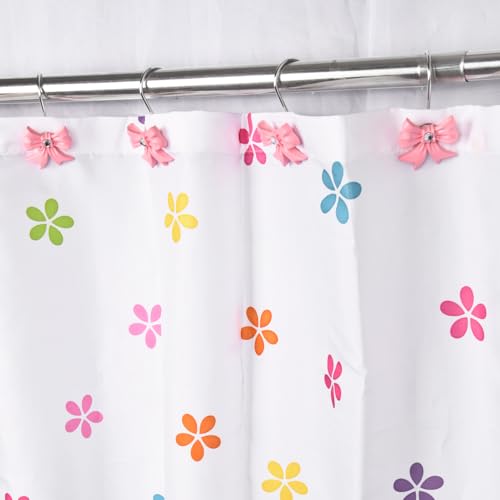 Save 12% on Pink Decorative Bow Knot Shower Curtain Hooks