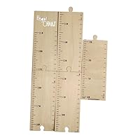 SECFOU Fairy Growth Chart Boys and Girls Height Scale Wooden Height Measurement Board Adhesive for Boys and Girls