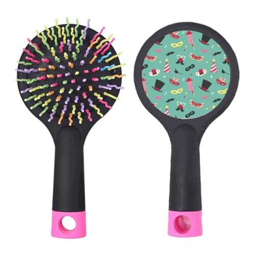 Brosse à cheveux coussin contre les nœuds pour coiffure de fête et salon