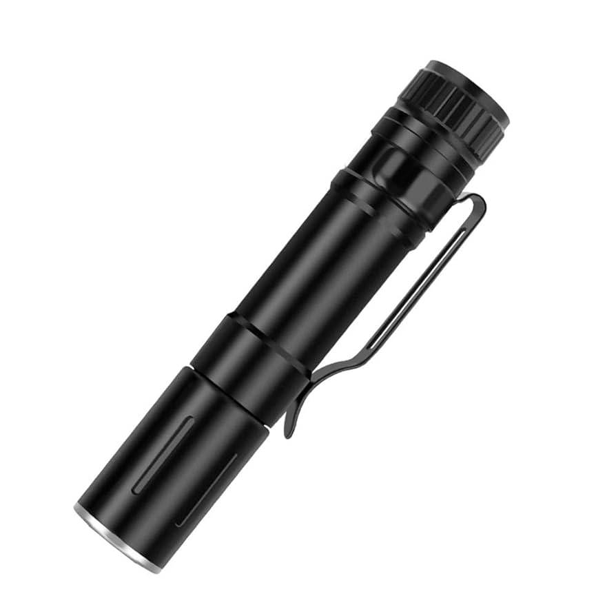 Amazon.co.jp: ペンライト LED懐中電灯 ノック式 アルミ合金製 3