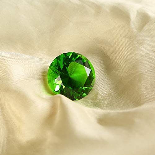VALICLUD Green Diamond Crystal Ornament 1.57 Inch Emerald Glass Paperweight for Home Wedding Party Bridal Shower Decoration - Image 2