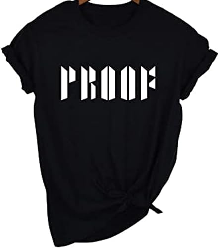 Tshirts for Bangtan Boys Proof Letter Printed Short Sleeve Black T-Shirt for Korean POP Merchandise