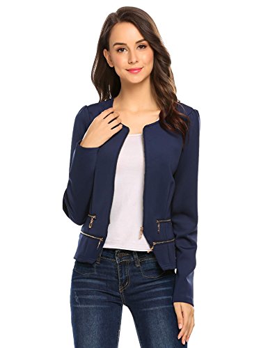 navy fitted cardigan