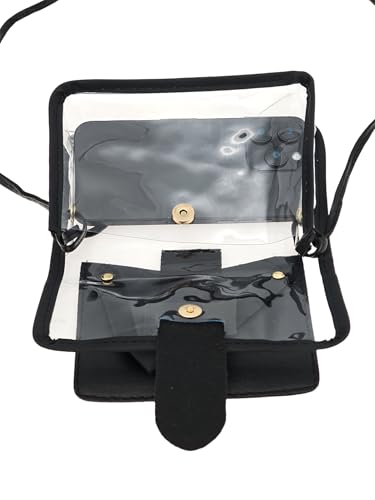 Women's Transparent PVC Shoulder Handbag Chain Crossbody Bags Clutch Purses Casual Bag 6