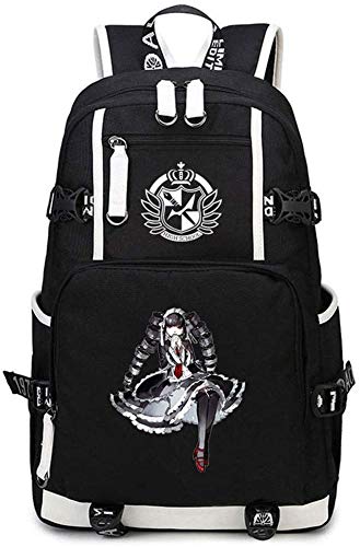 Preisvergleich Produktbild RDJM Kinder Schulranzen Mode Monokuma Erwachsene Kinder Anime Rucksack Wasserdicht Weiblicher Student Rucksack Rucksack-Jungen-Mädchen-Schule-Beutel mit USB-Schnittstelle Schule-Beutel