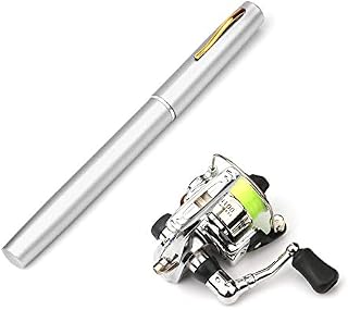 Lixada Pen Fishing Rod Reel Combo Set Premium Mini Pocket Collapsible Fishing Pole