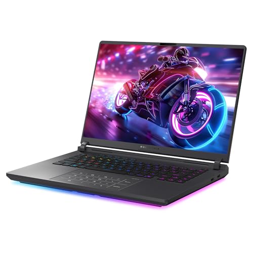 Image of ASUS ROG Strix G16 Gaming Laptop, Intel Ultra 9-275HX, 32 GB DDR5 RAM, 2 TB PCIe SSD, 16 inch 2.5K (2560x1600) Display, Nvidia G-Force RTX 5080, RGB Backlit Chiclet Keyboard, W11 Pro, Eclipse Gray