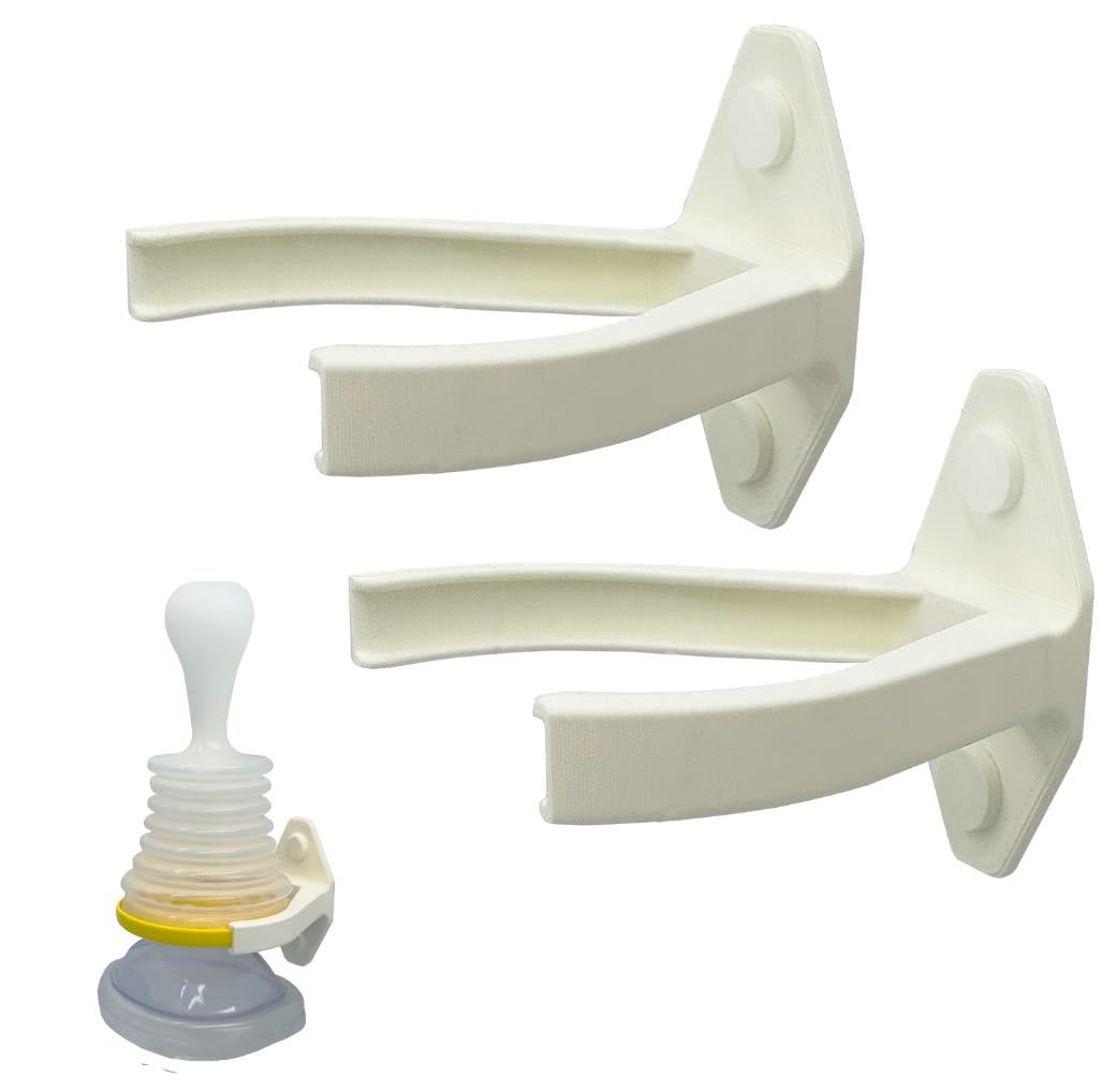 RageCraftWall Mount for Rescue Devices, Wall Mount ONLY, Anti-Choking Device NOT Included, Compatible Only to LifeVac Choking Rescue Device, ArixMed/ALYack Choking Rescue Device - White (2 Packs)