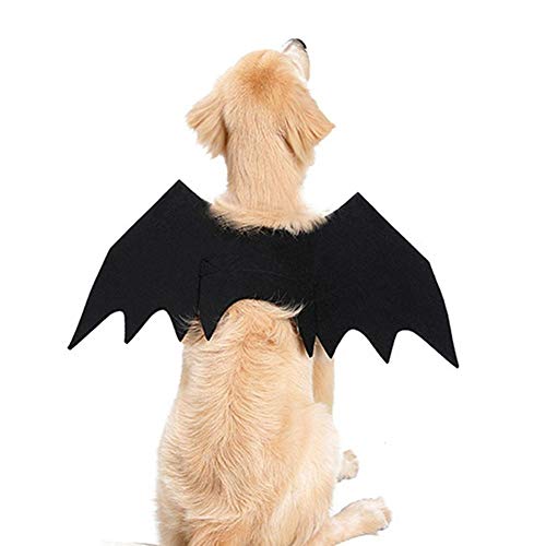 Preisvergleich Produktbild rebirthesame Hundekostüme Fledermausflügel Haustierzubehör, Halloween Haustierfledermausflügel Kleine Große Hundekatze Fledermaus Kostüm Bekleidung