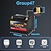 BCI Group 47 H5 Size Lithium Car Battery, 12V 512WH 600CCA Start and Stop LiFePO4 Automotive For Car Dimensions 9.6