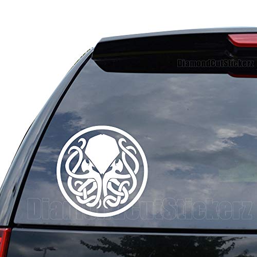 DiamondCutStickerz Cthulhu Badge Myth Decal Sticker Car Truck Motorcycle Window Ipad Laptop Wall Decor - Size (05 inch / 13 cm Tall) - Color (Matte Black) DiamondCutStickerz Cthulhu Badge Myth Decal Sticker Car Truck Motorcycle Window Ipad Laptop Wall Decor - Size (05 inch / 13 cm Tall) - Color (Matte Black)