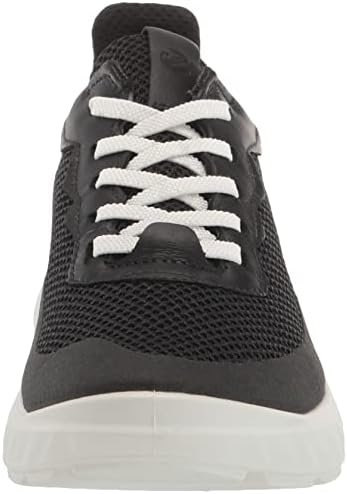 ECCO Women's ATH-1FW Summer Leather Mesh Sneaker, Black, 9-9.5 | Image 1