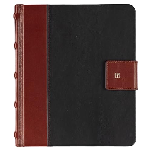 Cuaderno de bocetos de cuero de lujo, cuaderno de dibujo de tapa dura, bucle para bolígrafo/cierre magnético, papel grueso de 150 g/m², colección artesanal de cuero de grano completo de Leatherpress