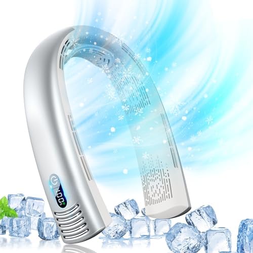 Portable Neck Fan Rechargeable 7000mAh, Bladeless 360