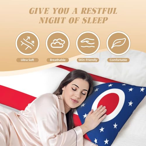 Housse de coussin de corps Ohio en tissu ultra doux esthétique