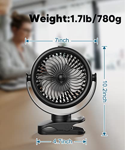 Tyzu G28 7 Inch Portable Fan, Misting Fan thumb #4