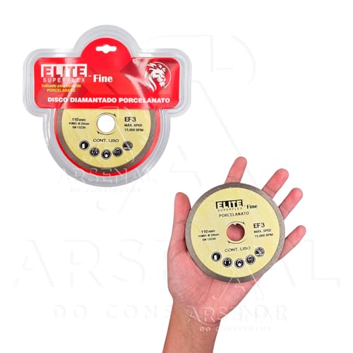 ELITE SUPERFLEX - Disco de Corte Porcelanato Fino 1mm 110x20mm Elite
