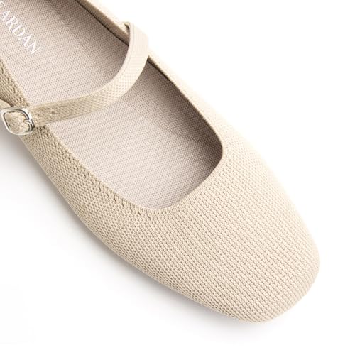 Women's Ballet Flats Square Toe Slip On Shoes Knit Dress Mary Jane Flats Woman Comfy Soft Causal Work Walking3