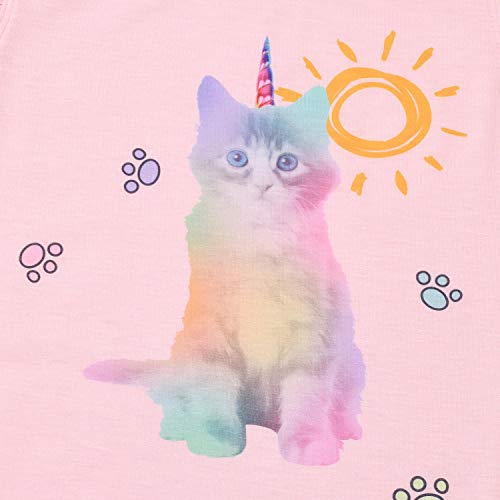 Qpancy Nightgowns For Toddler Girls Flutter Sleeve Cotton Sleepwear Night Dresses Cat #TOP2