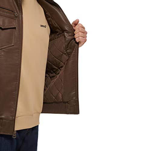 Image of Levi's Men's Vintage Deer Faux Leather Aviator Bomber (Standard and Big & Tall)