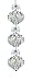 Elegant Lighting Spiral Collection 9-Light Large Hanging Fixture with Elegant Cut Crystal, Chrome Finish