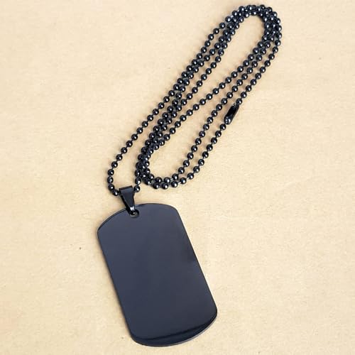 Bible Verse Black Dog Tag, Proverbs 18:21 Motivational Inspirational Quotes Gifts Cross Faith Engraved Stainless Steel Chain Necklace For Men Women Kids3