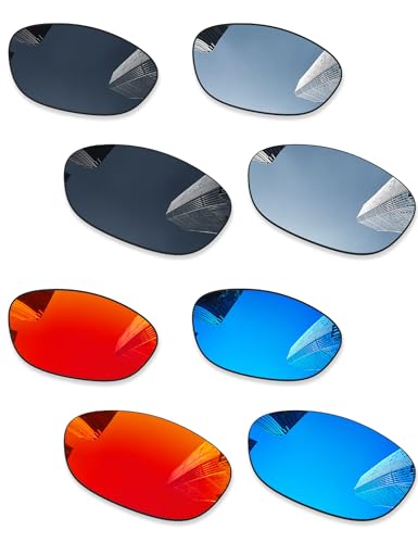 Verres pour réparer Oakley Straight Jacket 2007 contre rayures lot de 4 paires