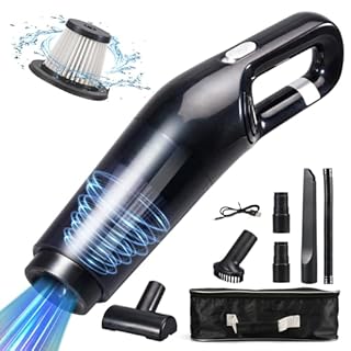 Grixz Handheld Vacuum Cleaner, 10000Pa Powerful Car Vacuum Cleaner, Mini Vacuum Cordless, Lightweight Rechargeable Portable for Car, Home, Office