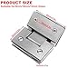 KAFENDA 90 Degree Shower Door Hinges, Heavy Duty Frameless Glass Door Hinges Stainless Steel Bathroom Gate Clamp for 8-12 mm Toughened Glass, Rust & Corrosion Resistance (135 Degree)