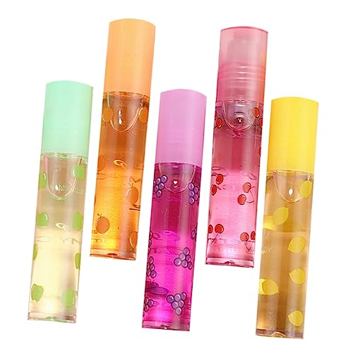 Mikikit 5Piezas Lápiz Labial Humectante con Labial Transparente Hidratante y Portátil