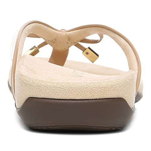 Image of Vionic Women's Rest Bella Toe Post Sandal- Supportive Ladies Orthotic Sandals that include Three Zone Comfort with Arch Support- Flip Flop for Ladies, Medium and Wide Width Size 5-12