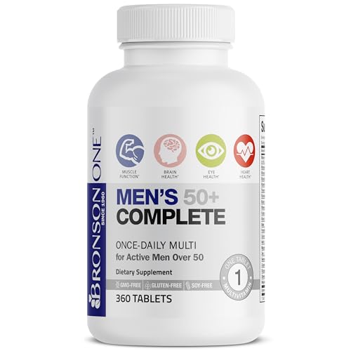 Image of Bronson ONE Daily Mens 50+ Complete Multivitamin Multimineral, 360 Tablets