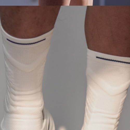 Socks for Sports, Fitness and Casual Outing, Machine Washable, Comfortable, Breathable, High Resilience, Soft, Abrasion-Resistant, Pilling-Resistant - 1 Pack, White3