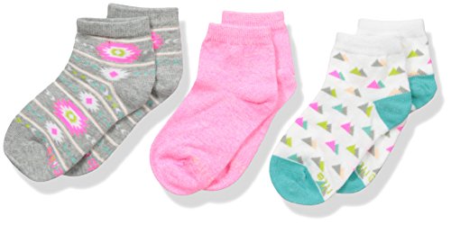 Stride Rite Girls' 3-Pack Quarter Socks